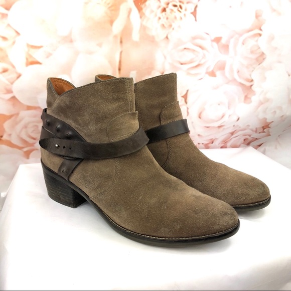 Geox brown booties ankle boots suede leather twinka 10.5 - Picture 2 of 7